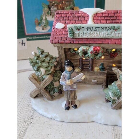 Holiday Gatherings Christmas Trees Wreaths House Village accessory - Picture 3 of 11